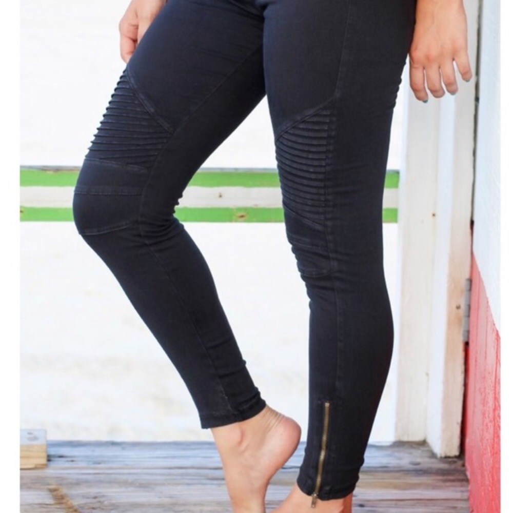 Black Moto Leggings